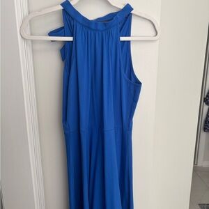 Elegant Blue Sleeveless Dress
